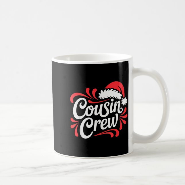 Cousin Crew Christmas Xmas Lights Family Matching  Coffee Mug (Right)