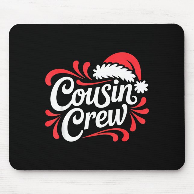 Cousin Crew Christmas Xmas Lights Family Matching  Mouse Pad (Front)