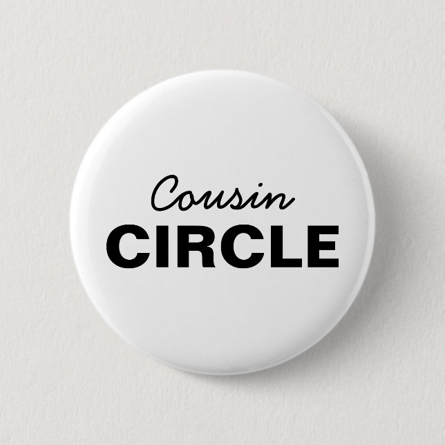 Cousin Crew | Cool Matching Family Design Button (Front)