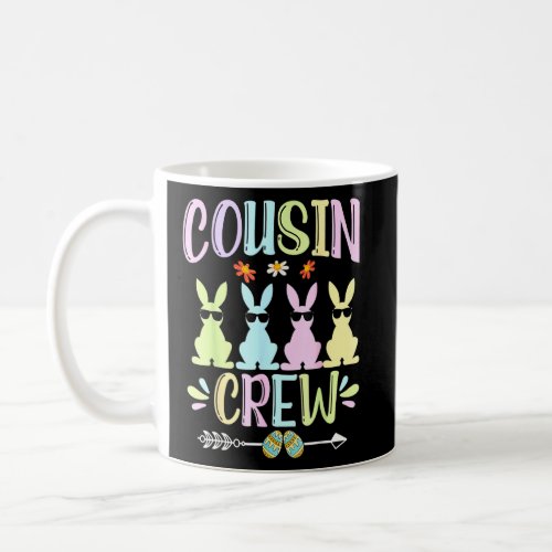 Cousin Crew Cute Bunny Rabbit Matching Easter Day  Coffee Mug