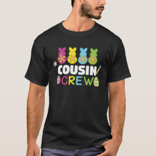 Cousin Crew Cute Bunny Rabbit Matching Easter Day T-Shirt