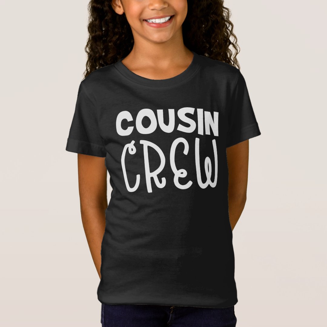 Cousin Crew Cute Funny Family Gathering Christmas T-Shirt | Zazzle