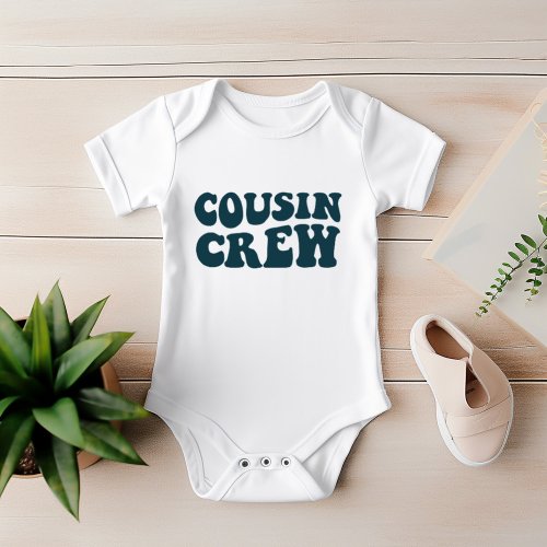 Cousin Crew  Dark Teal Matching Family Baby Bodysuit