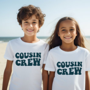 Cousin Crew | DarkTeal Matching Family Kids Unisex T-Shirt