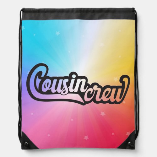 Cousin Crew Drawstring Bag