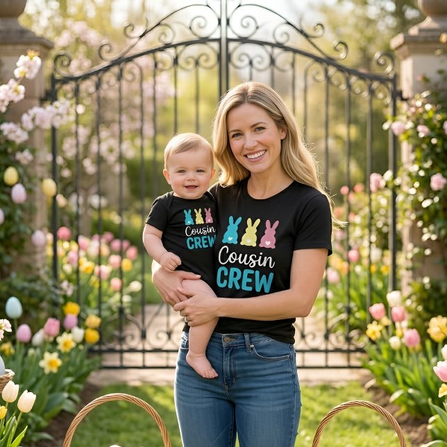 Cousin Crew Easter Bunny Family Matching Shirt (Creator Uploaded)