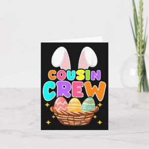 Cousin Crew Easter Family Matching Kids Boys  Card