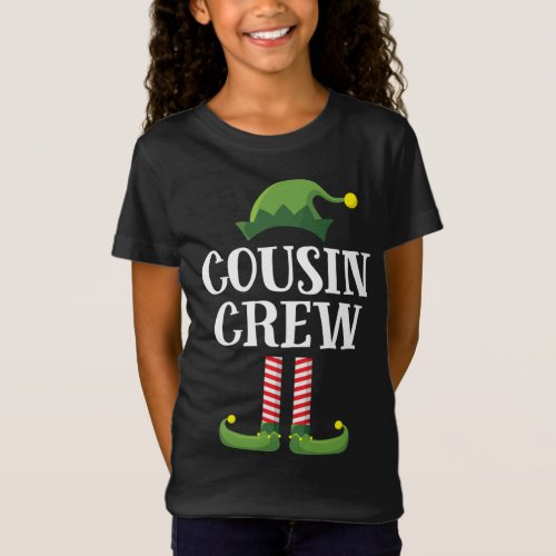Cousin Crew Elf Matching Christmas Family T_Shirt