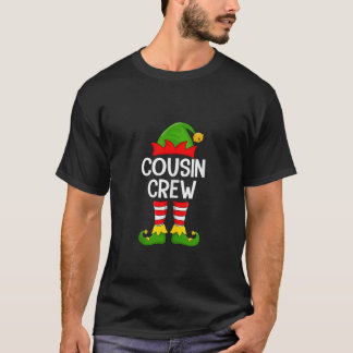 Cousin Crew Elf Xmas Family Matching Elf Squad Chr T-Shirt