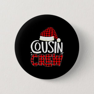 Cousin Crew Family Group Matching Christmas Pajama Button