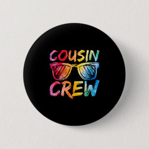 Cousin Crew Family Matching Cousin Boys Girls Kids Button
