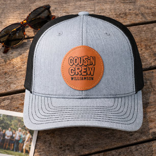 Cousin Crew Family Reunion Leather Patch Hat