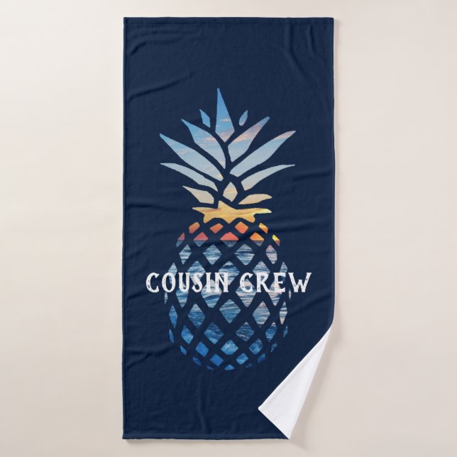 Cousin Crew Family Summer Beach Party Custom Bath Towel (Bath Towel)