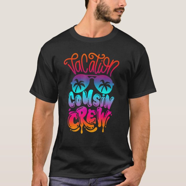 Cousin Crew Family Summer Vacation Beach Cruise Su T-Shirt (Front)