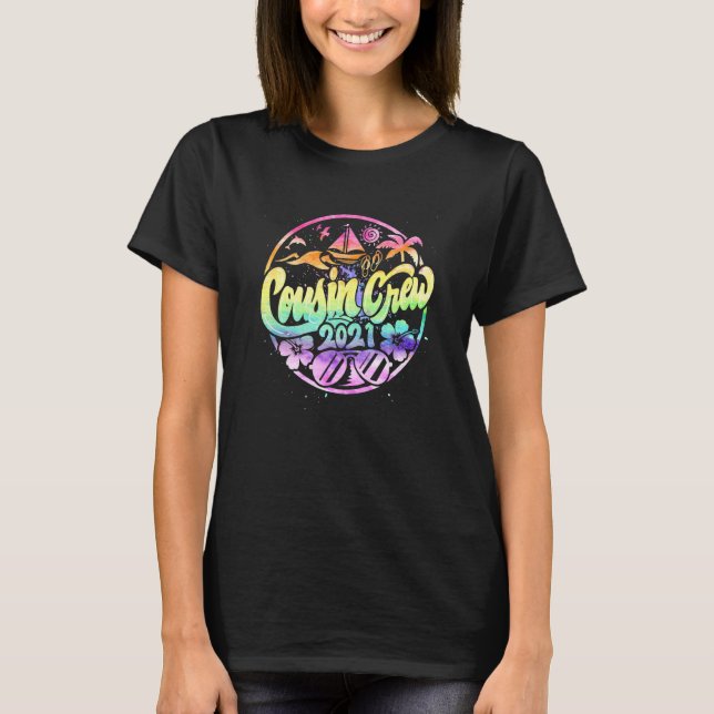 Cousin Crew Family Summer Vacation Beach Cruise Su T-Shirt (Front)