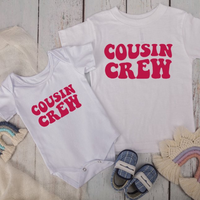 Cousin Crew | Fuchsia Matching Family Baby T-Shirt (Creator Uploaded)