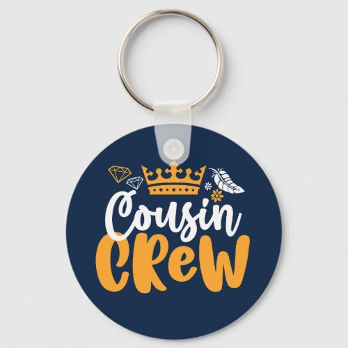 Cousin Crew Girls and Boys Family Reunion Keychain