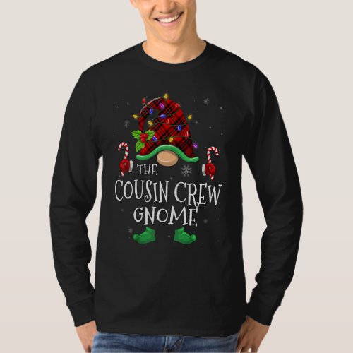 Cousin Crew Gnome Buffalo Plaid Matching Family Ch T_Shirt