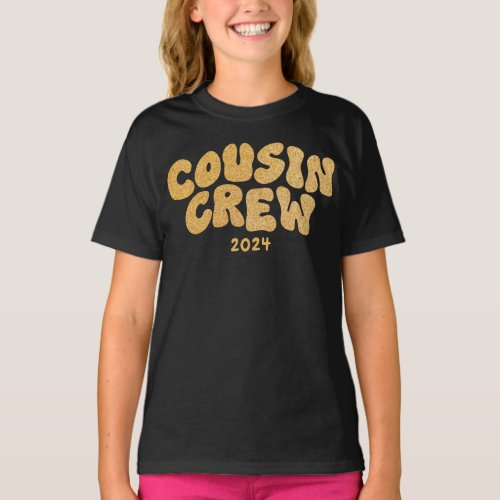 Cousin Crew  Gold Matching Cousin Family Reunion T_Shirt