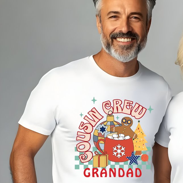 Cousin crew Grandad Christmas matching cousins T-Shirt (Creator Uploaded)