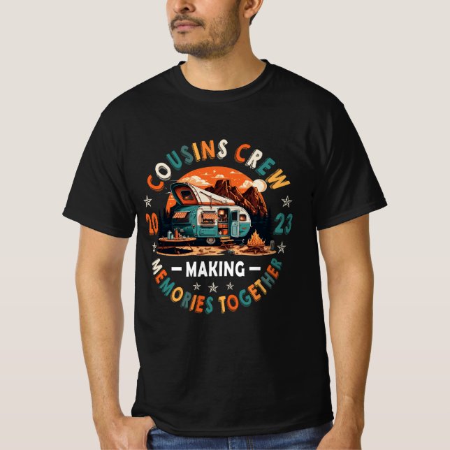Cousin Crew Making Memories 2023 Family Reunion Tr T-Shirt (Front)