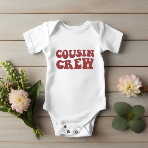 Cousin Crew  Maroon Matching Family Baby Bodysuit
