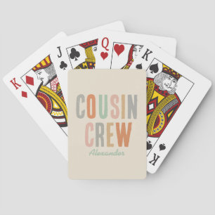 Cousin Crew Matching Boho Family Reunion Poker Cards