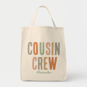 Cousin Crew Matching Boho Family Reunion Tote Bag