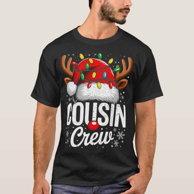 Cousin Crew Matching Christmas Pajamas 2025 Family T-Shirt (Front)
