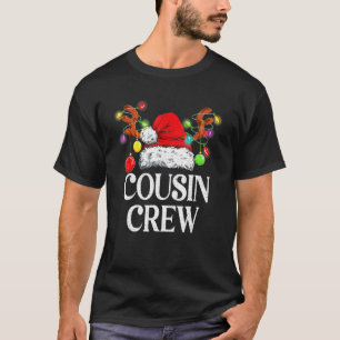 Cousin Crew Matching Family Christmas Cute Xmas Ha T-Shirt