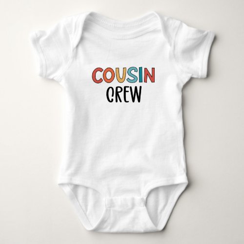 Cousin Crew Matching Retro Family Cousin Squad Baby Bodysuit