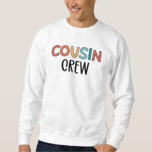 Cousin Crew Matching Retro Family Cousin Squad Sweatshirt