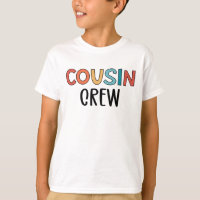 Cousin Crew Matching Retro Family Cousin Squad