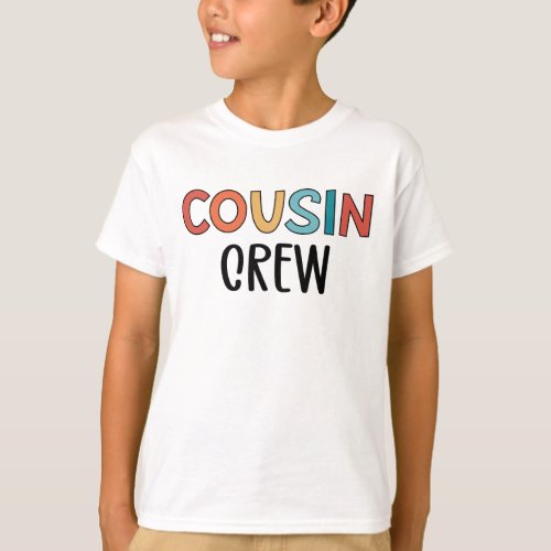 Cousin Crew Matching Retro Family Cousin Squad T_Shirt