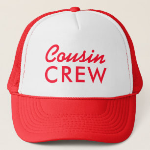 Cousin Crew Matching Trendy Family Reunion Trucker Hat