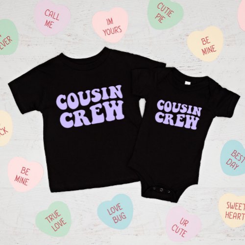 Cousin Crew  Mauve Matching Family Baby T_Shirt