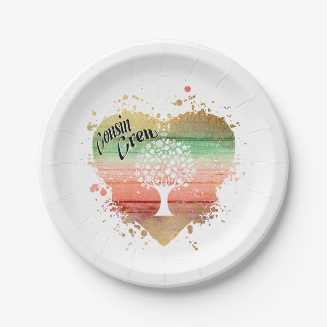 Cousin Crew Paper Plates (Front)