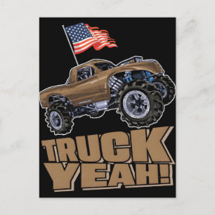 Cousin Crew Patriotic Monster Truck Fourth July Sh Holiday Postcard