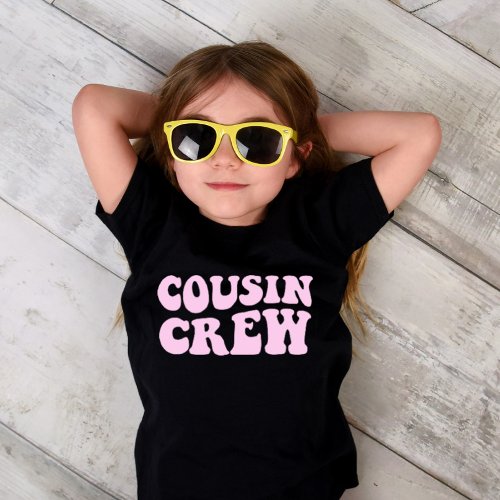 Cousin Crew  Pink Matching Family Unisex Kids T_Shirt