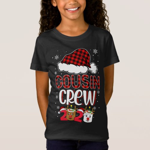 Cousin Crew Plaid Red Family Matching Christmas Pa T_Shirt