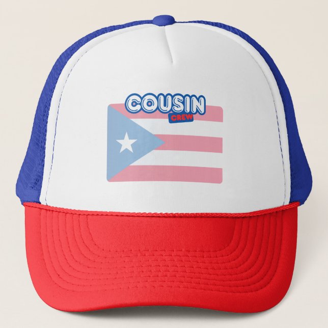 Cousin Crew Puerto Rico Trucker Hat (Front)