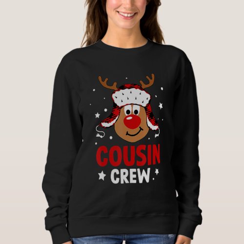 Cousin Crew Reindeer Christmas Pajama Xmas Holiday Sweatshirt