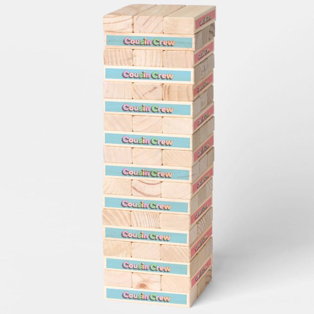Cousin Crew Retro Design Topple Tower (Assembled)