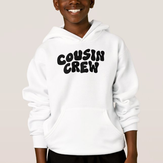 Cousin Crew | Retro Matching Cousin Family Reunion Hoodie (Front)