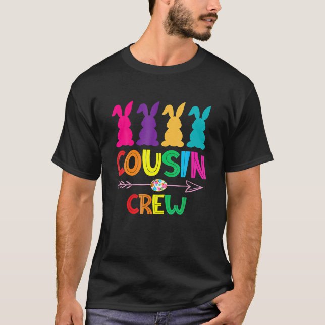 Cousin Crew S Squad Easter Day Cute Bunny Kids Tod T-Shirt (Front)