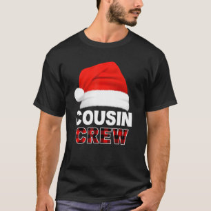 Cousin Crew Santa Hat Butiflo Plaid Red Xmas   Hol T-Shirt