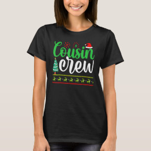 Cousin Crew Santa Hat Pajamas Matching Family Chri T-Shirt