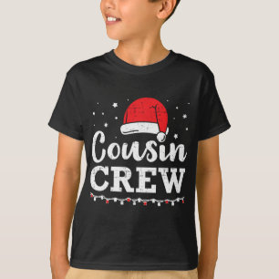 Cousin Crew Santa Red Plaid Xmas Funny Christmas P T-Shirt