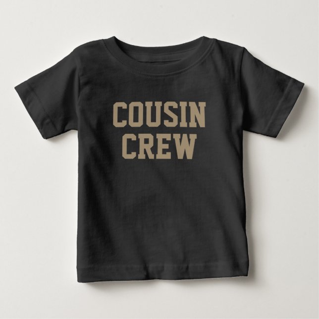 Cousin Crew | Shade Brown Matching Kids Baby T-Shirt (Front)