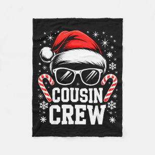 Cousin Crew Shirt Adults Kids Matching Christmas G Fleece Blanket